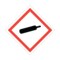 Nevs GHS Pictogram Label - Compressed Gas w/Laminate 10" x 10" GHS-10-CG - alternate 1